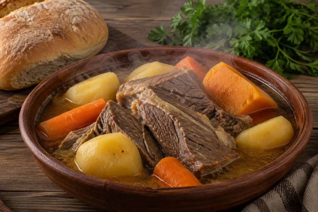 Tapapecho a la olla con verduras de invierno
