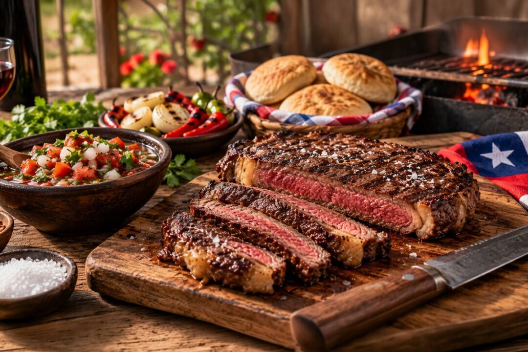 Lomo vetado a la parrilla con pebre chileno